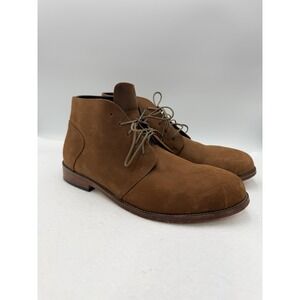 Nisolo Everyday Chukka Boots Mens 10 Tobacco Leather Casual Business